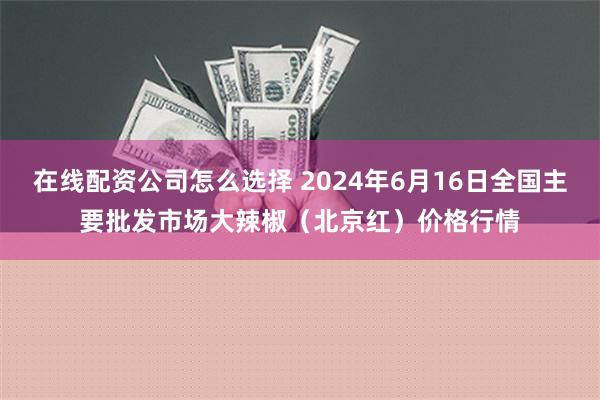   在线配资公司怎么选择 2024年6月16日全国主要批发市场大辣椒（北京红）价格行情