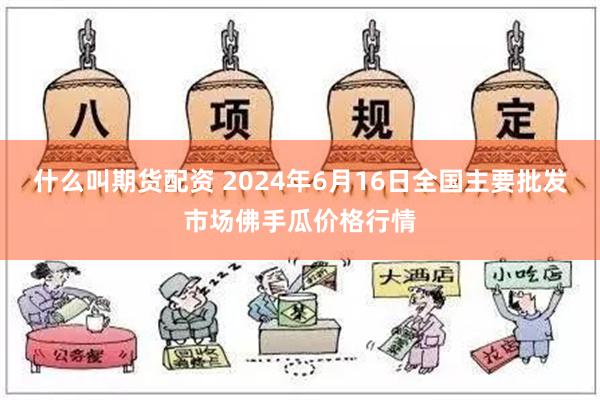   什么叫期货配资 2024年6月16日全国主要批发市场佛手瓜价格行情