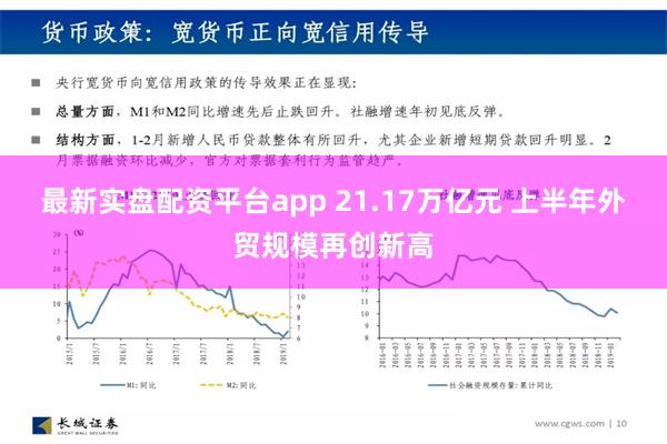   最新实盘配资平台app 21.17万亿元 上半年外贸规模再创新高