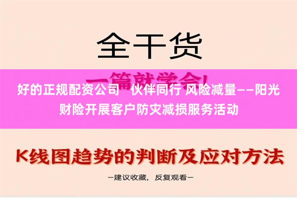 好的正规配资公司   伙伴同行 风险减量——阳光财险开展客户防灾减损服务活动