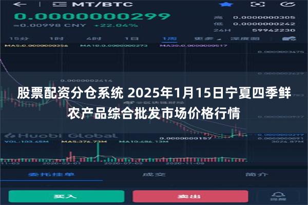 股票配资分仓系统 2025年1月15日宁夏四季鲜农产品综合批